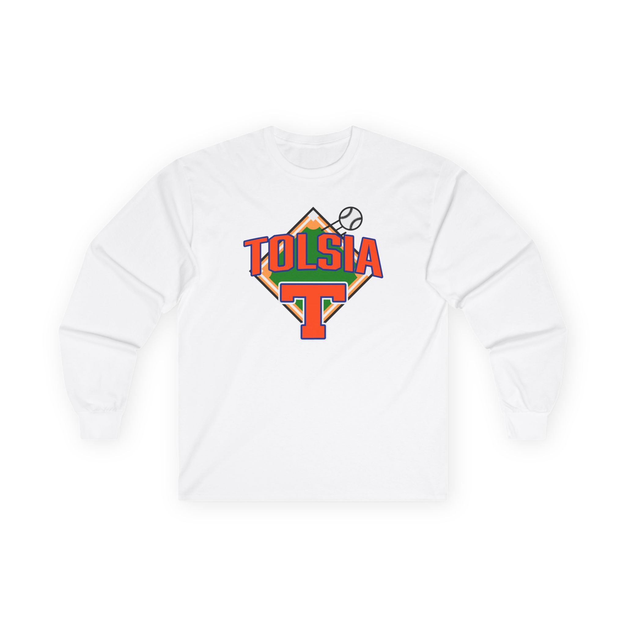 Tolsia 90's Baseball Diamond Cotton Long Sleeve Tee