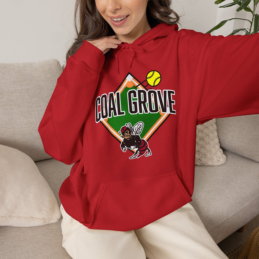 Thumbnail: Coal Grove 90's Softball Diamond Hoodie
