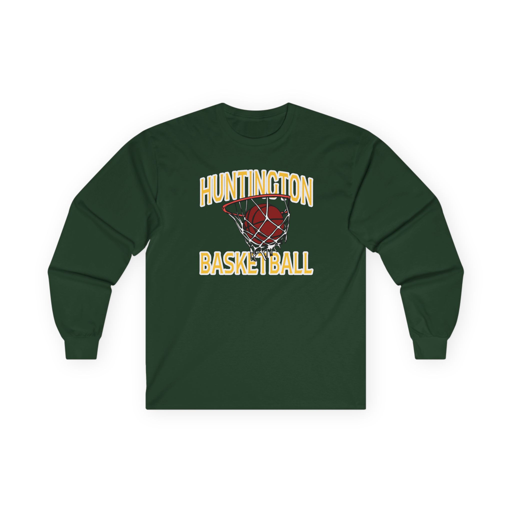 Huntington 90's Retro Basketball 2.0 Long Sleeve Tee