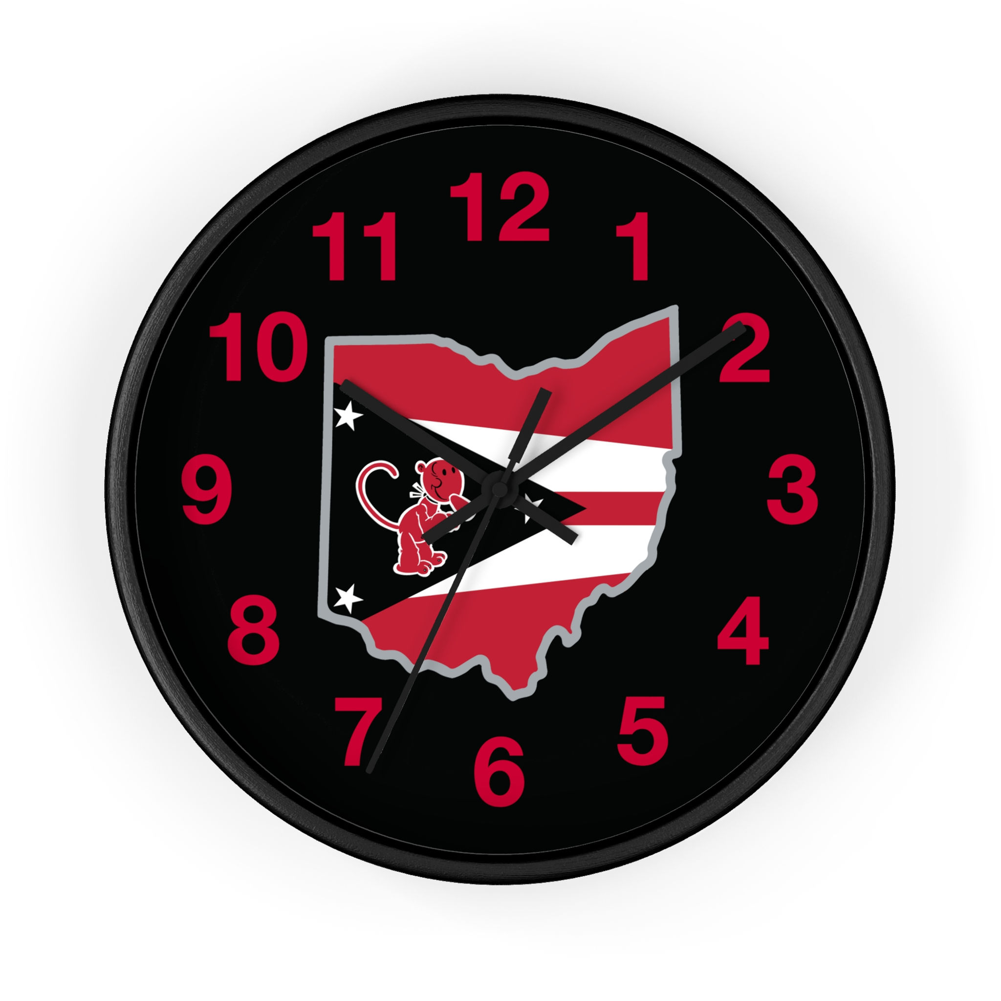 South Webster State Flag Wall Clock