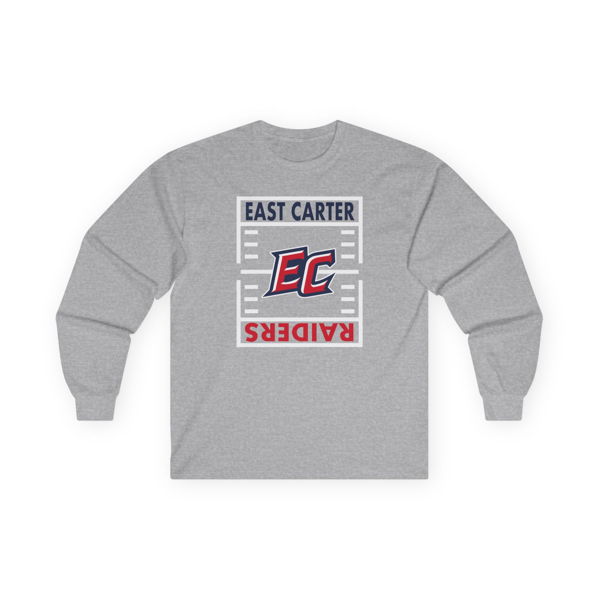 East Carter Raiders Gridiron Cotton Long Sleeve Tee