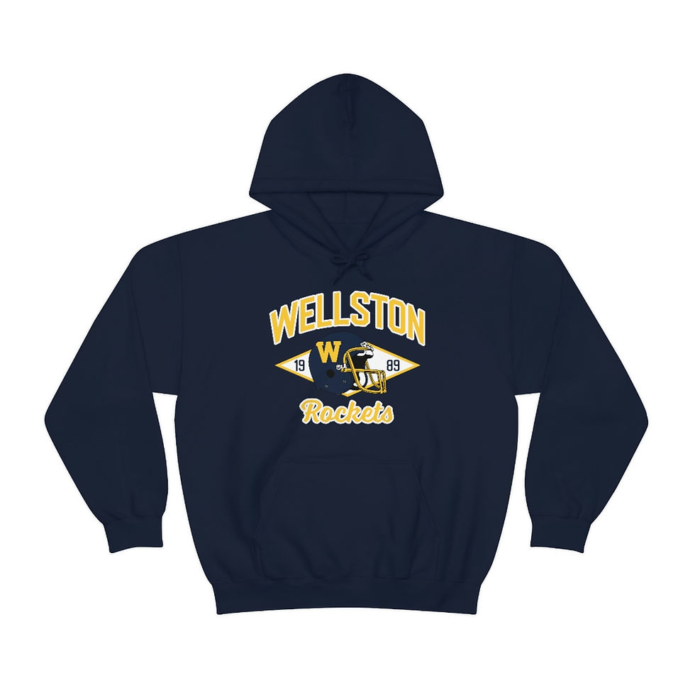 1989 Wellston Rockets Helmet Hoodie