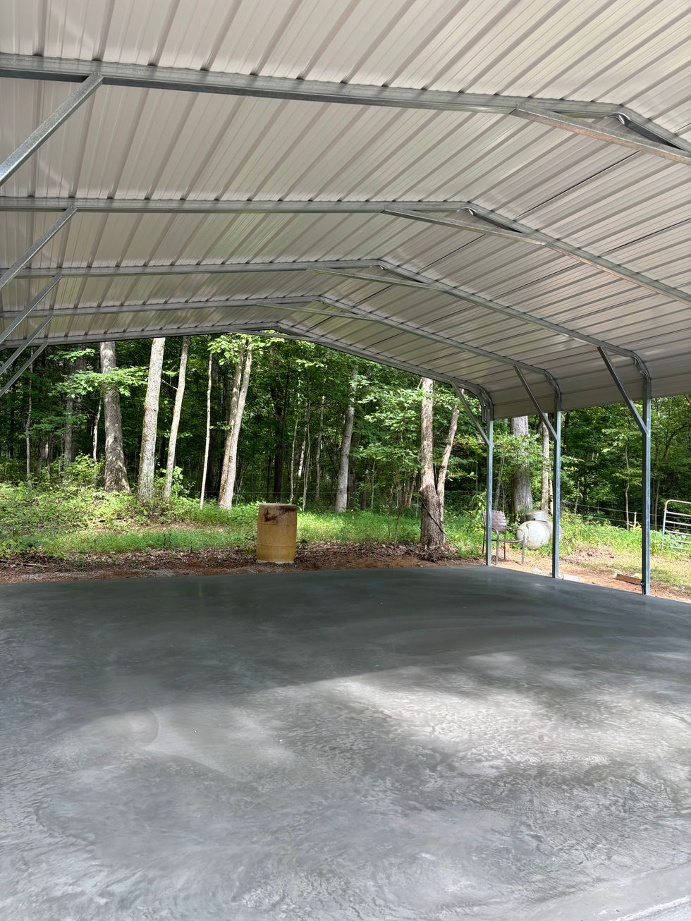 Concrete slab in carport in Shepherdsville, KY