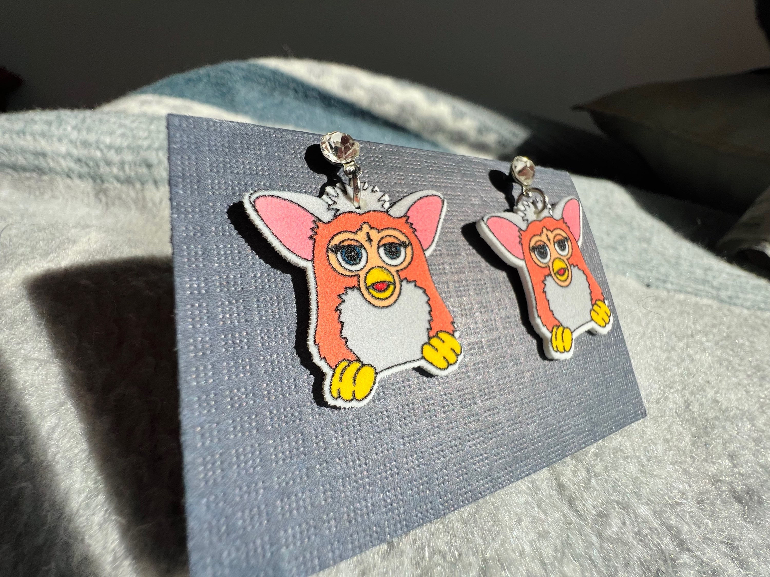 Evil Furby Earrings