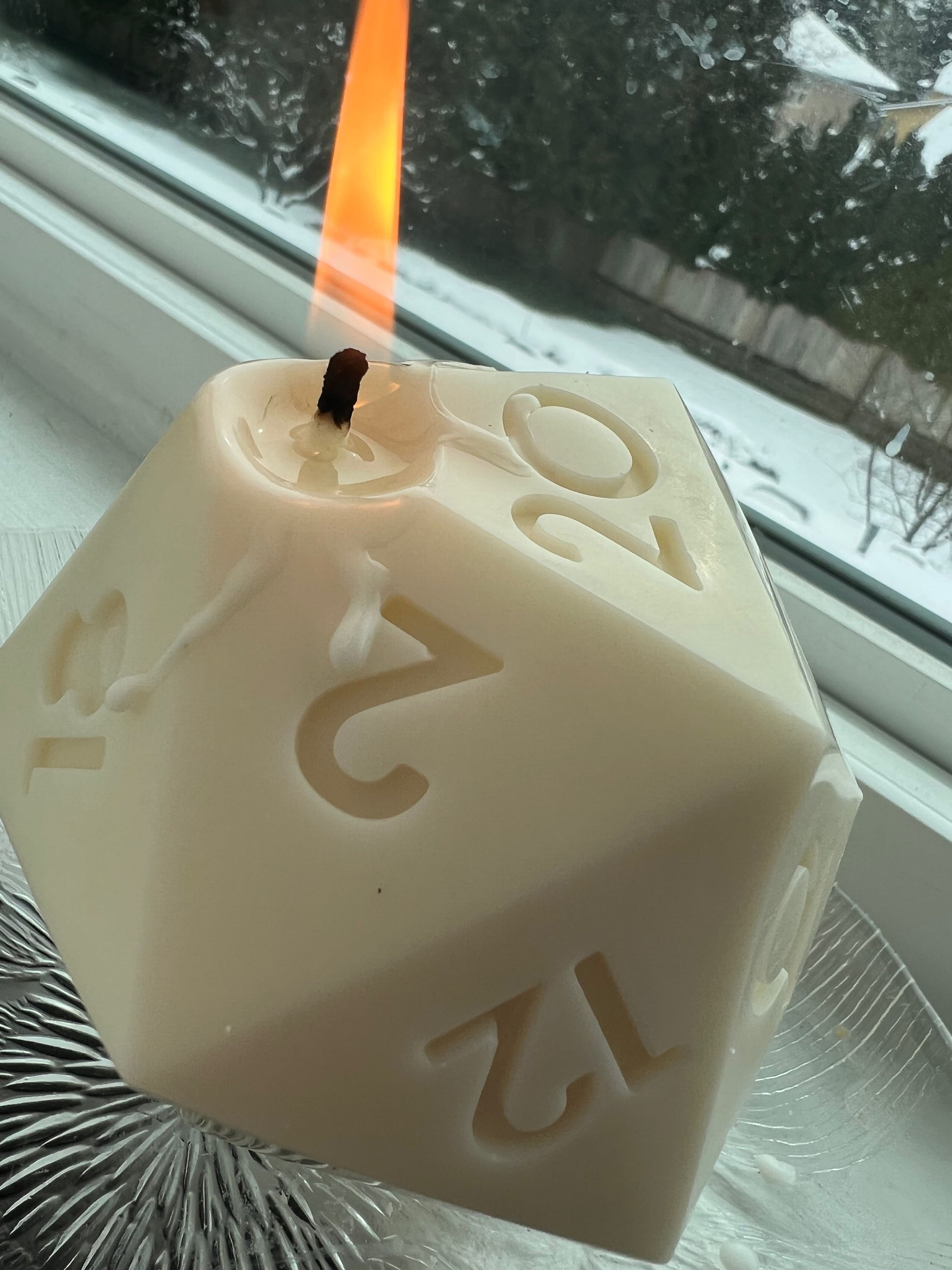 Dungeons and Dragons Dice Candles