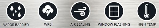 RT40 BUTYL Flashing Tape WRB Vapour Air Weather Barrier High Temp Window Sealing UV Patch