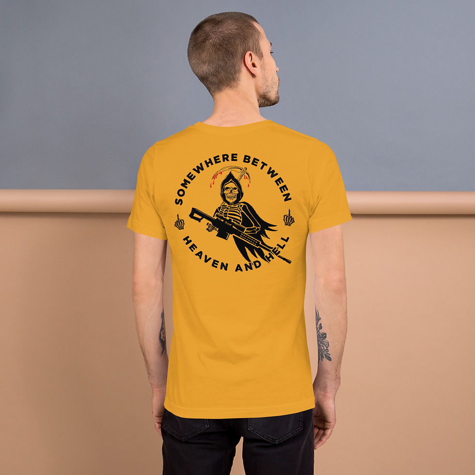 Thumbnail: Grimm Somewhere Between Heaven & Hell T-Shirt