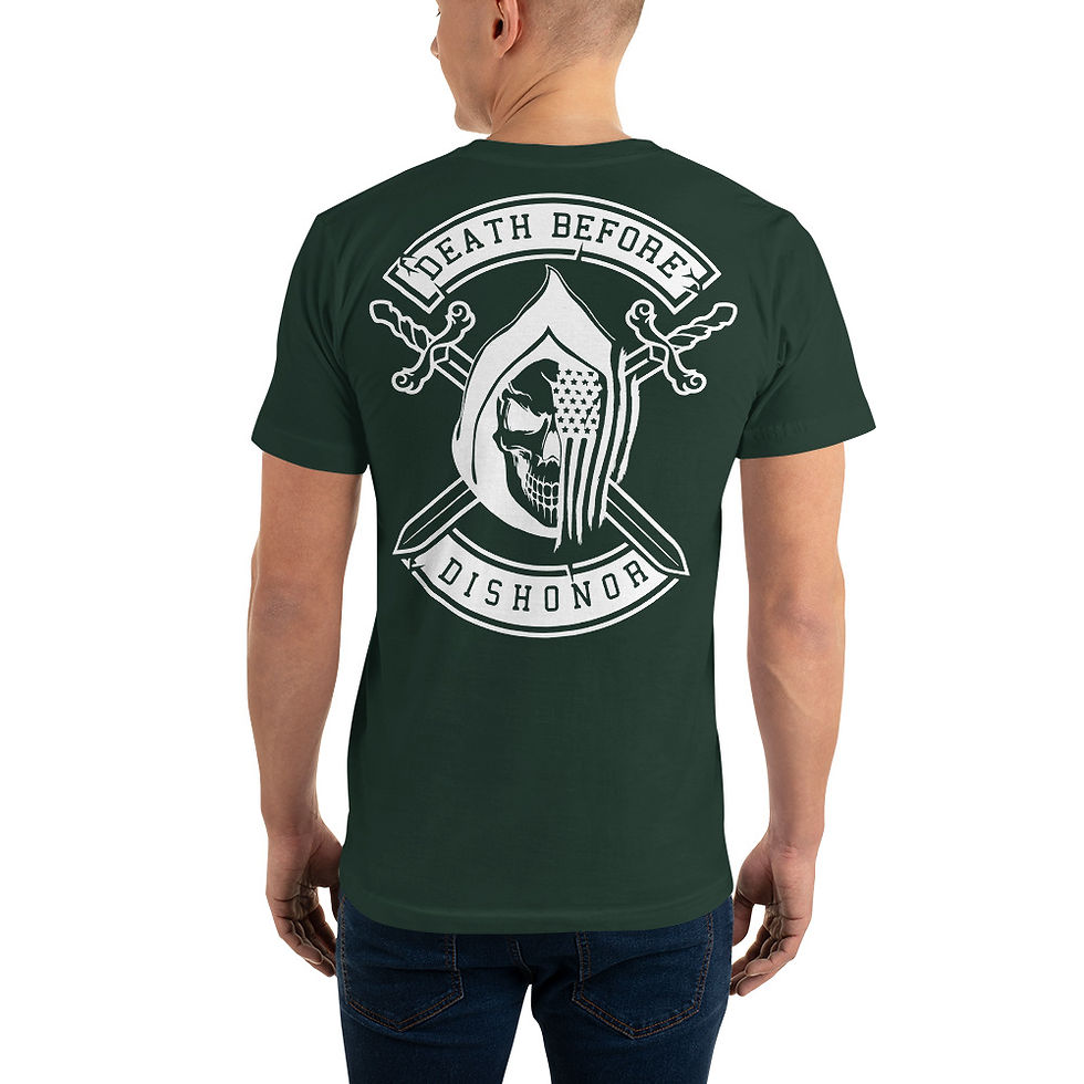 Thumbnail: Grimm Death Before Dishonor American Apparel T-Shirt