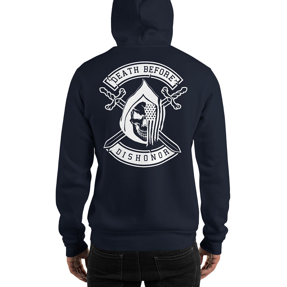 Thumbnail: Grimm Death Before Dishonor Hoodie