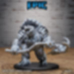 Thumbnail: A large turtle folk barbarian with shell armor and skull club. 3d rendering by Epic Miniatures.