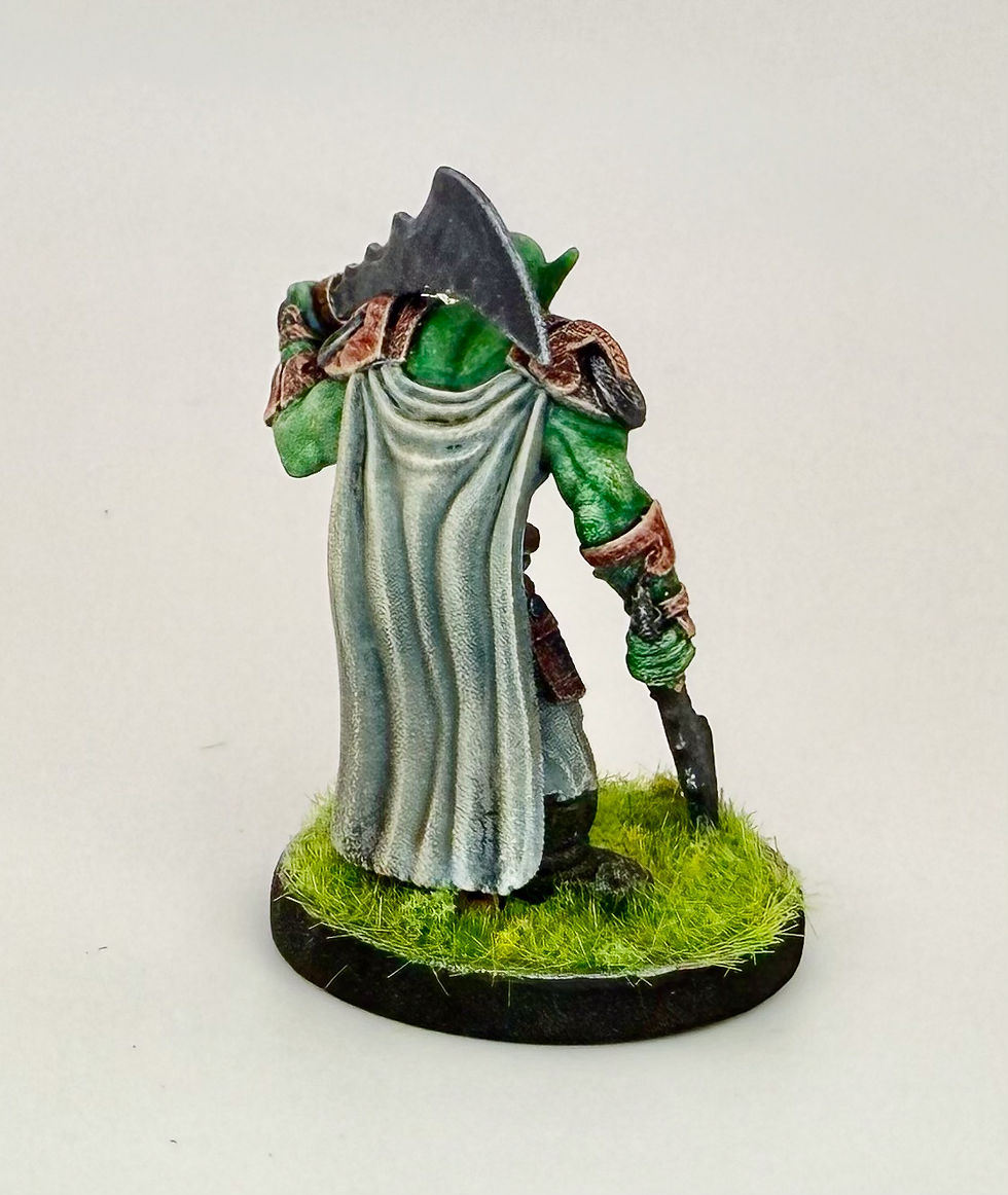 Orc Chieftain Miniature Back View
