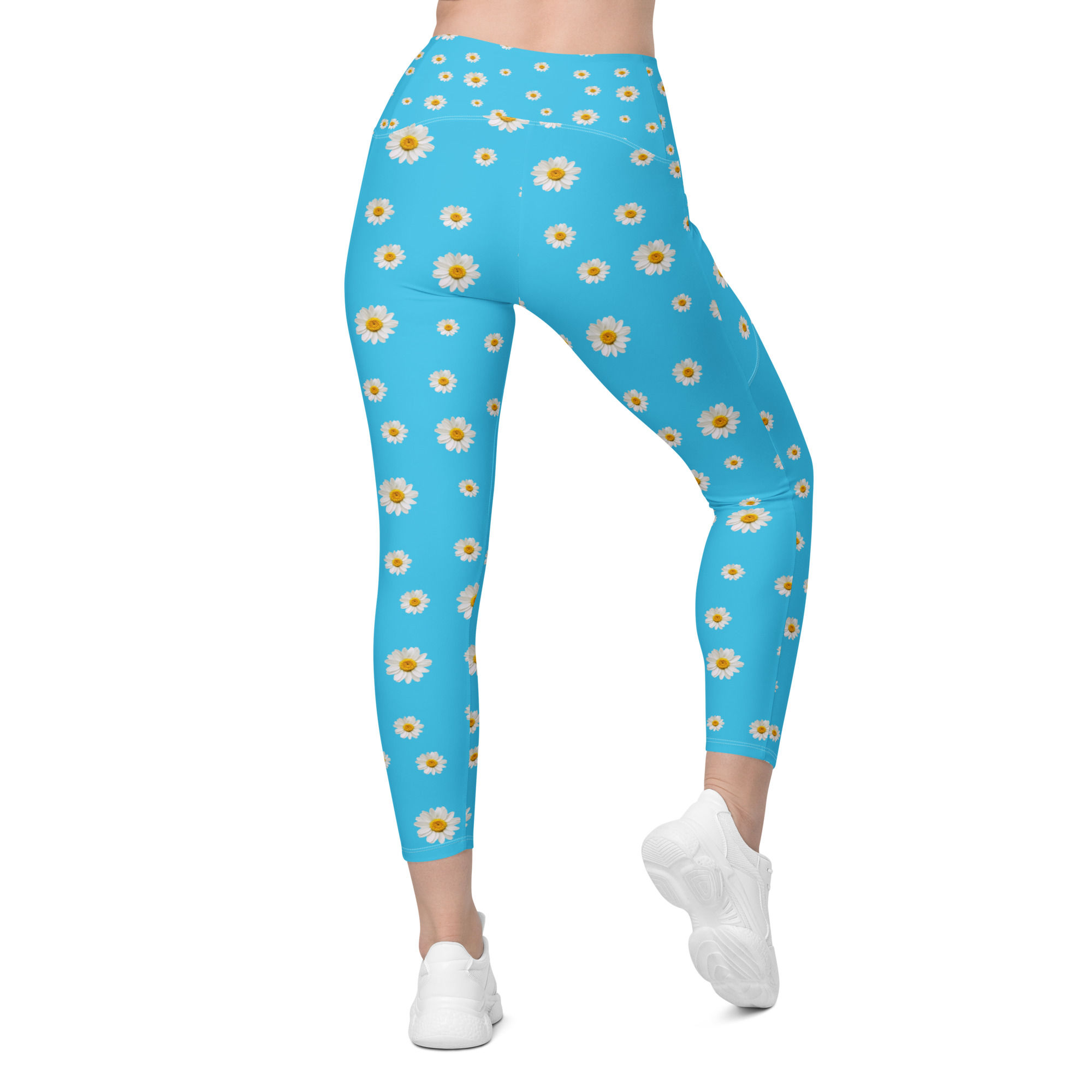 Daisy Chain Leggings with Pockets, women's activewear bottoms