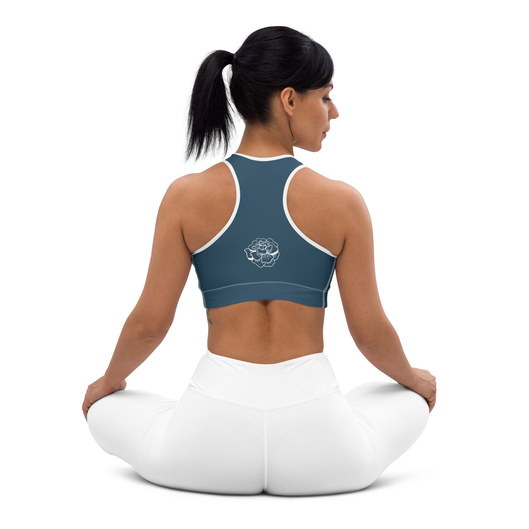Peacock Blue Sports Bra Versatile Undergarment