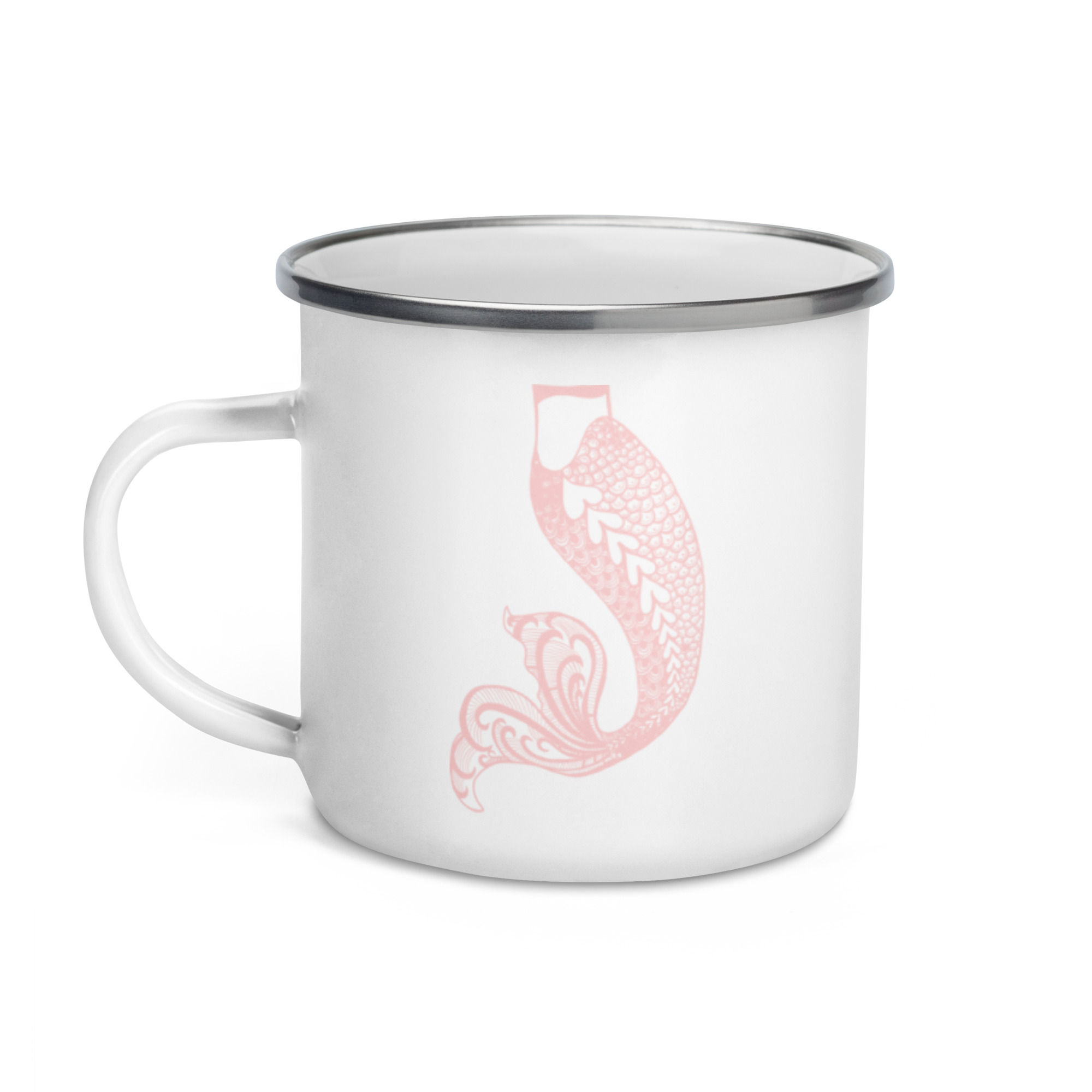 Mermaid Love Enamel Mug left