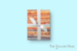 Against the Grain Gift Wrap blue background