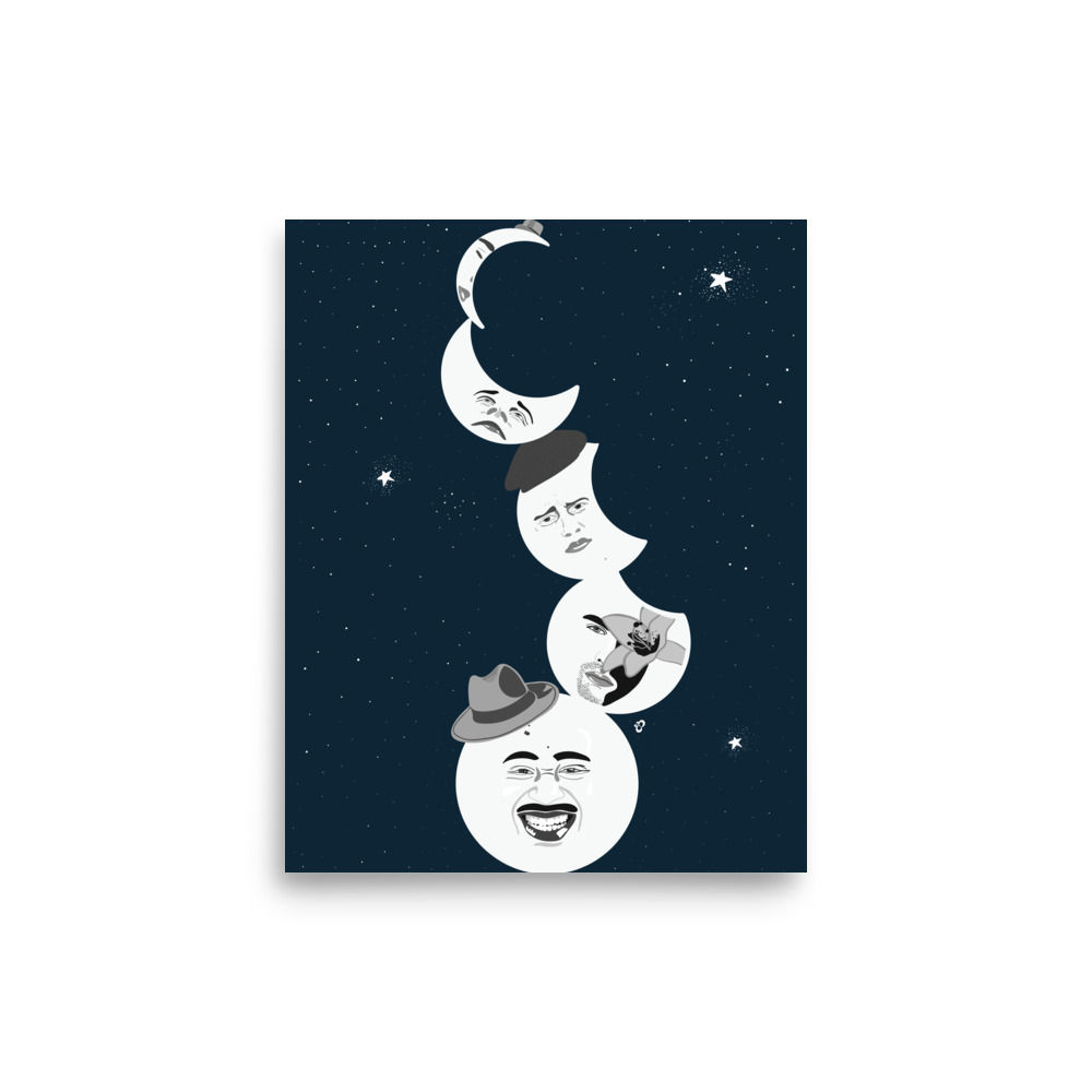 Mister Moonlight Stack Art Print small