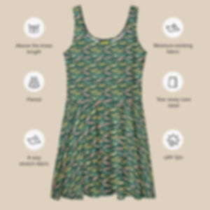 See You Later Alligator Skater Dress
