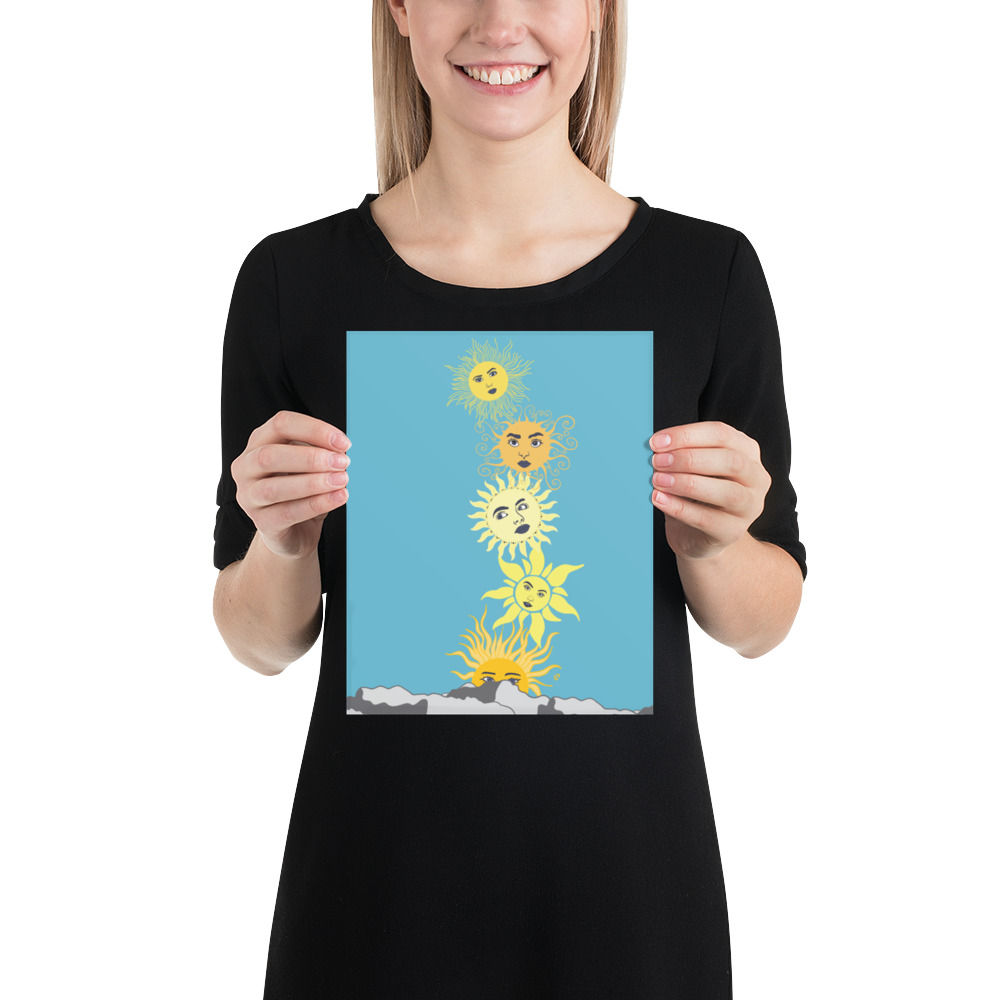 Here Comes the Sun Stack Art Print