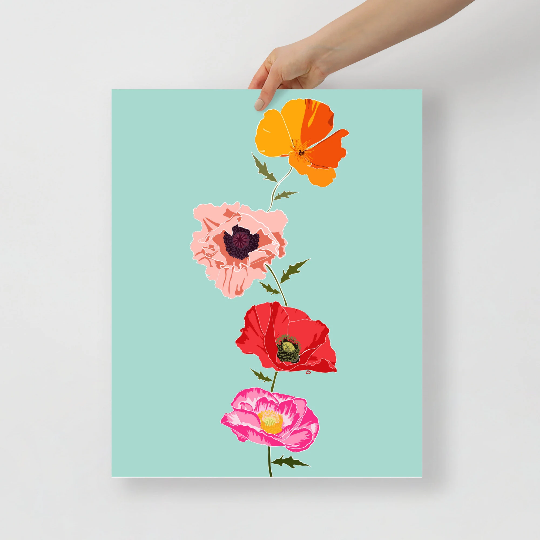 Thumbnail: Poppies Stack Art Print