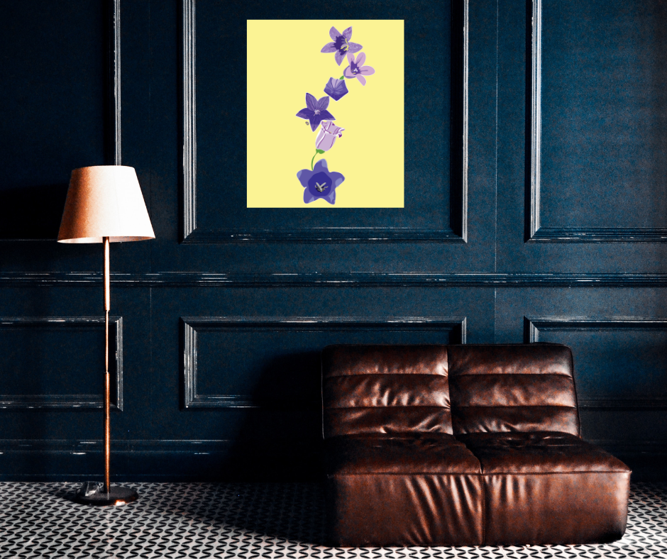Bellflowers Stack Art Print
