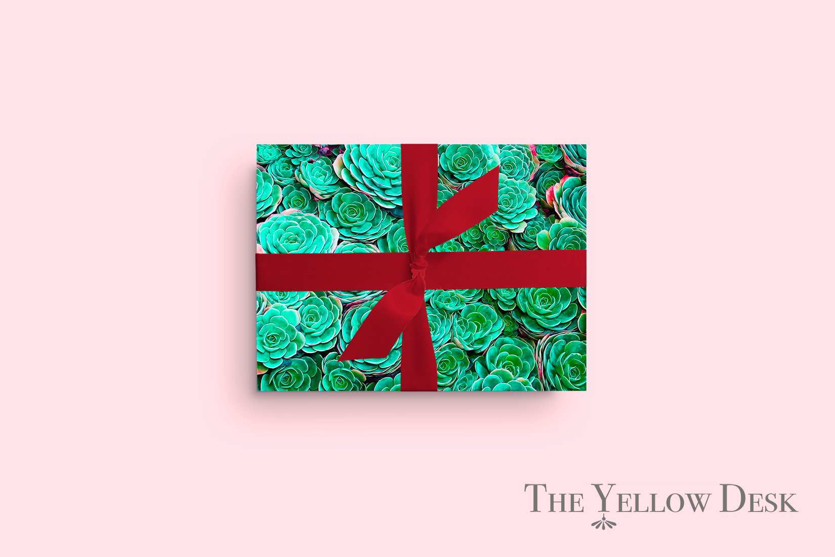 Swimming in Succulents Gift Wrap horizontal package