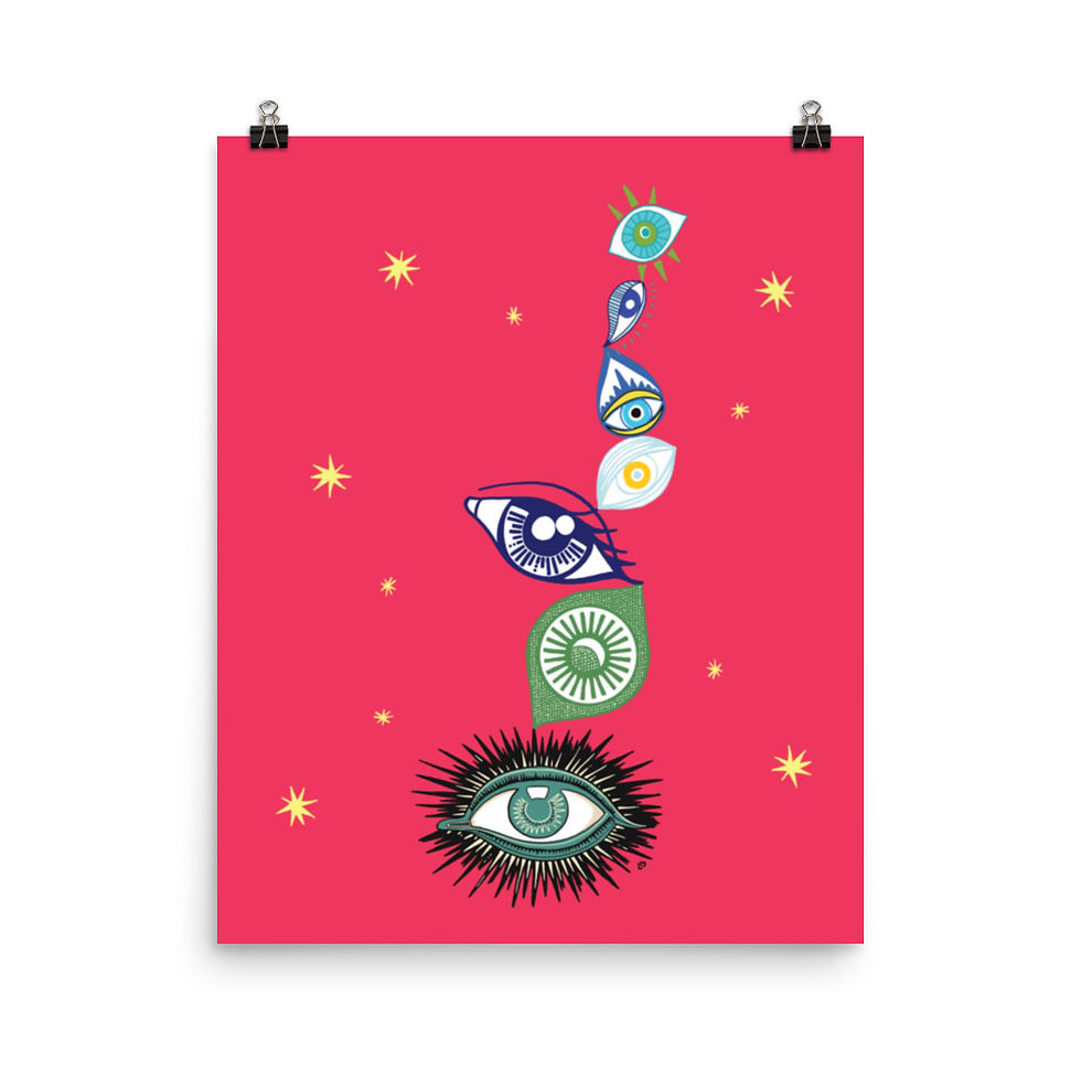 Thumbnail: Eyeball Stack Art Print
