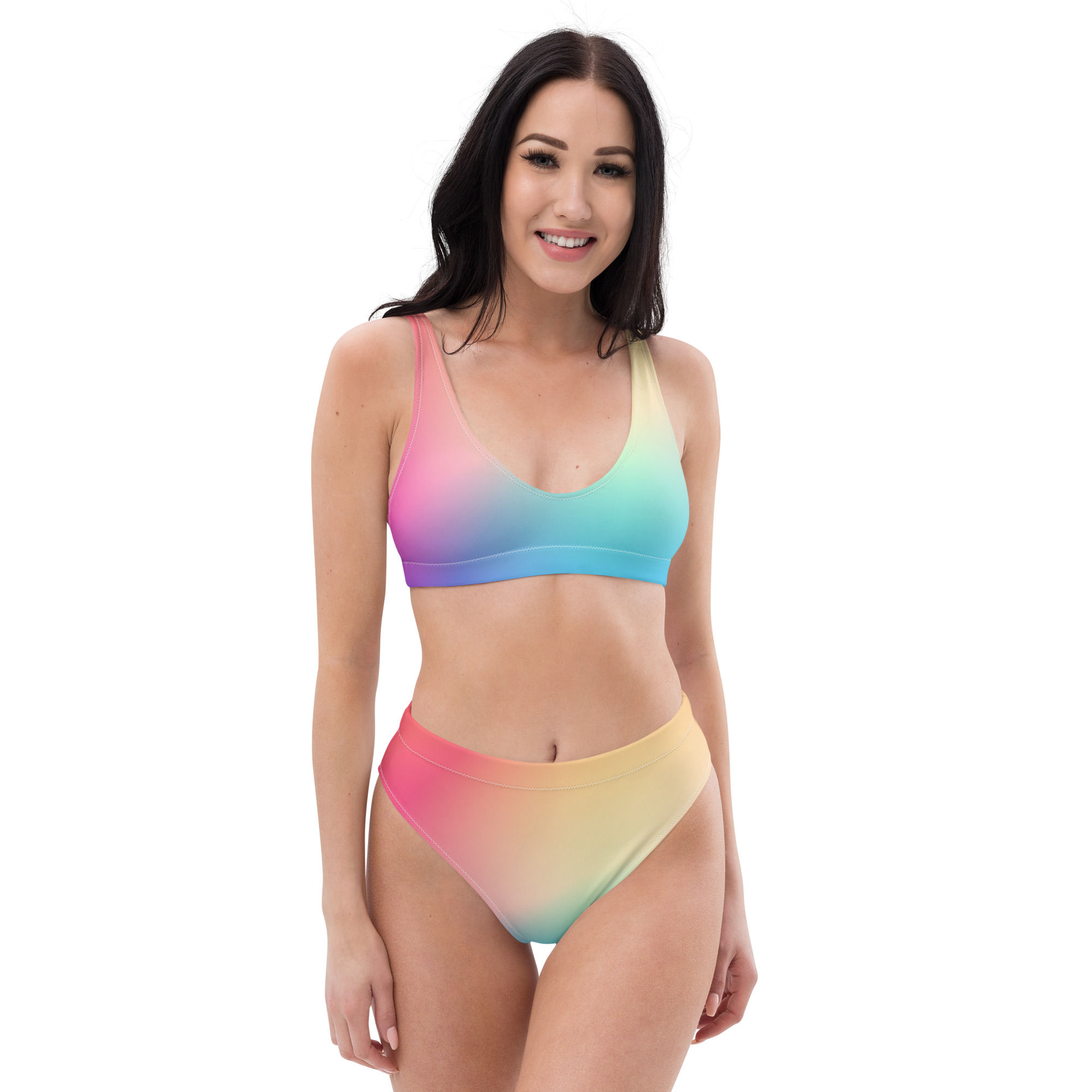Capricious Recycled High Waisted Bikini model front