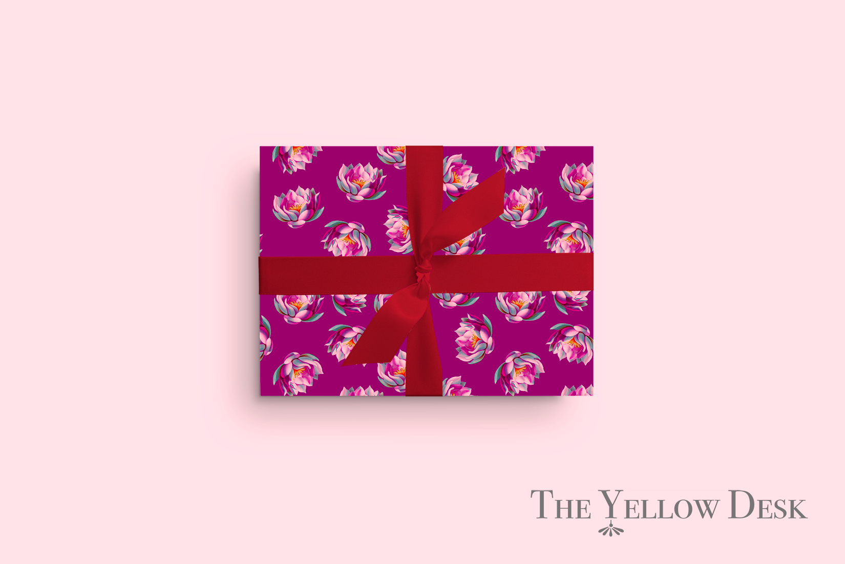 Waterlilies Gift Wrap horizontal package