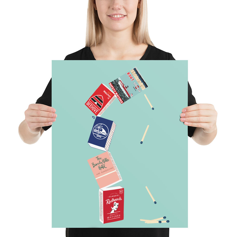 Thumbnail: Matchbox Stack Art Print