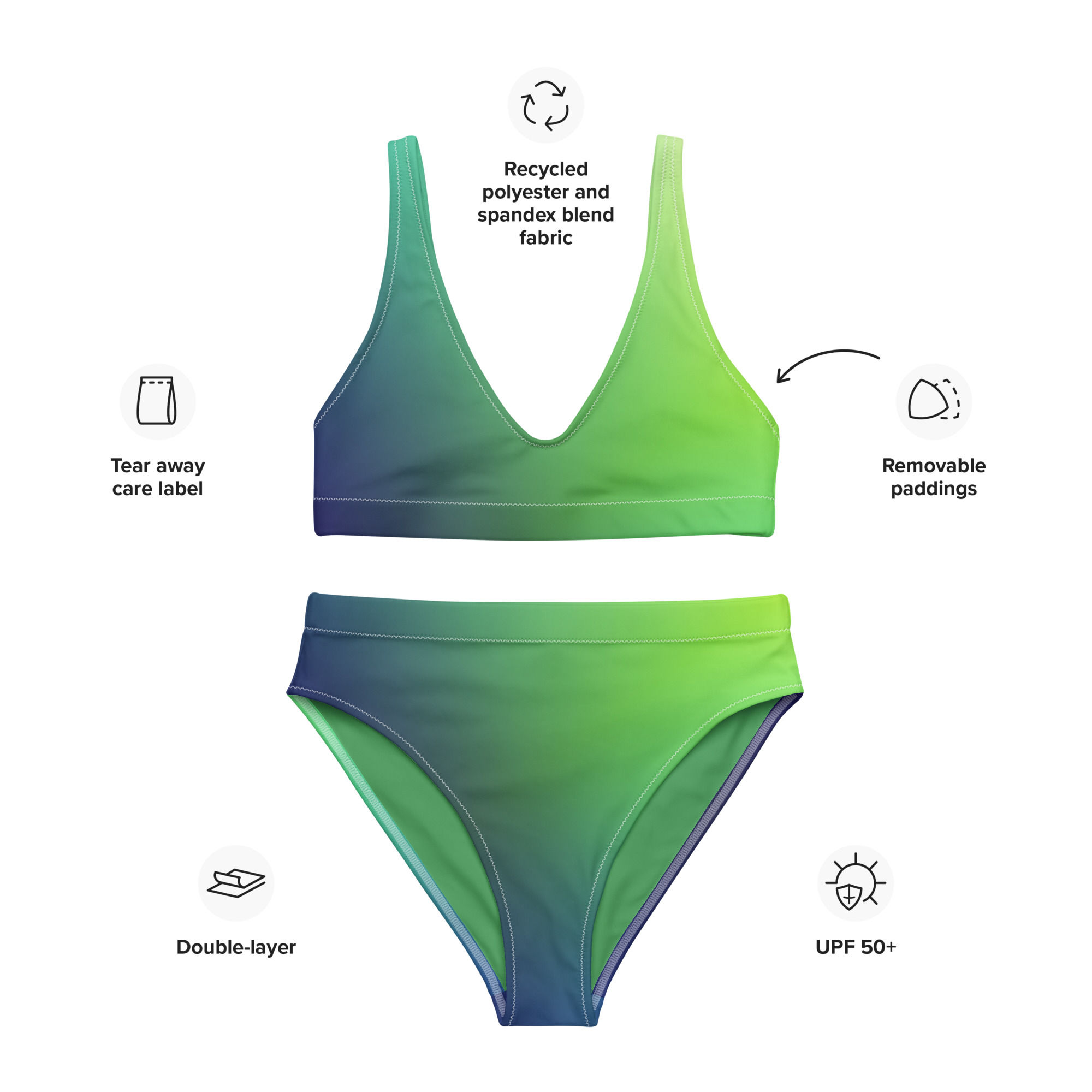 Cedar Recycled High-Waisted Bikini