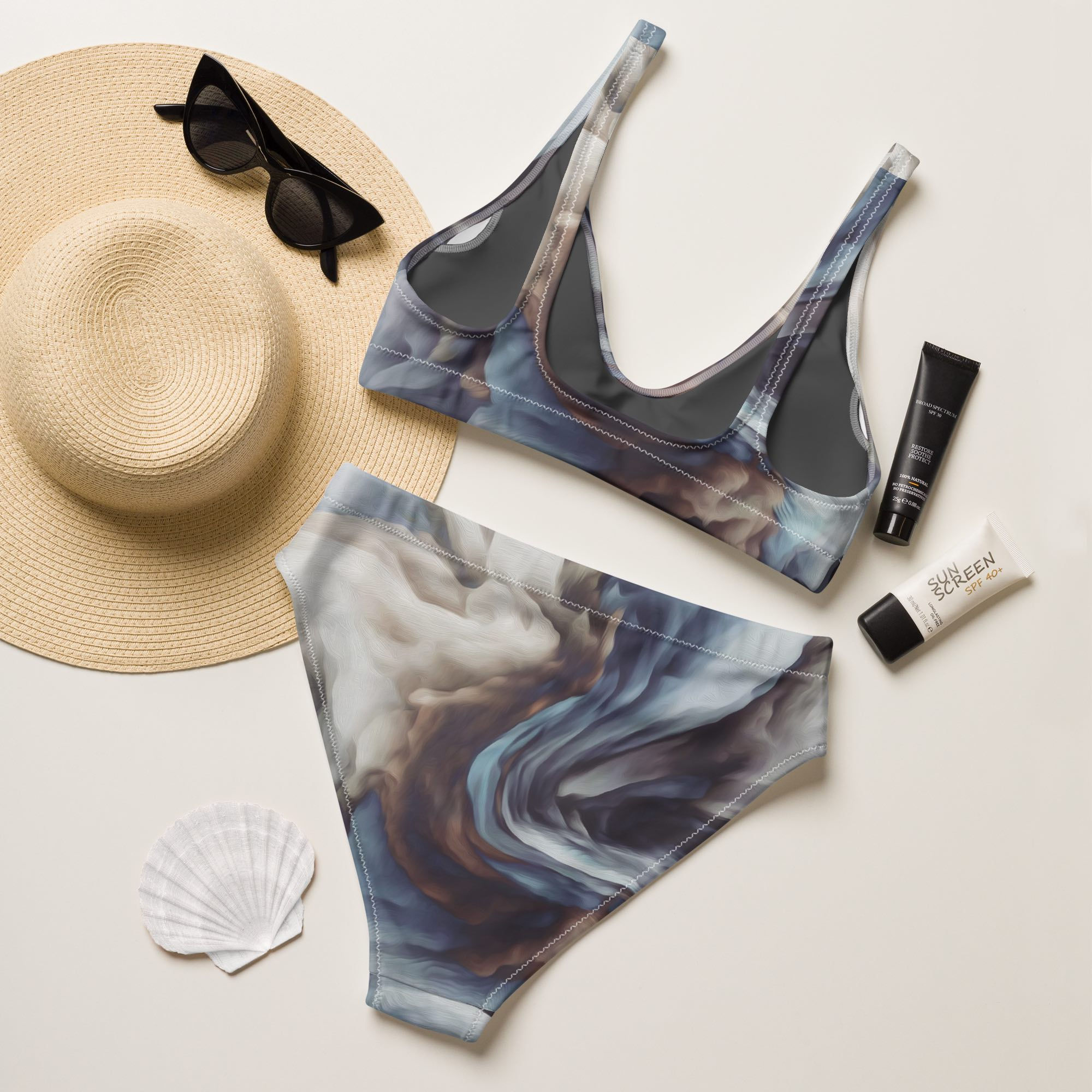 Ocean-friendly Isabella Recycled High-Waisted Bikini