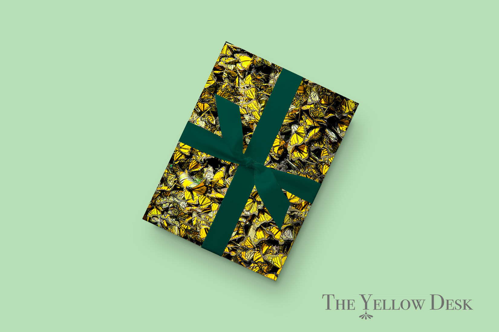 Yellow Butterflies Gift Wrap