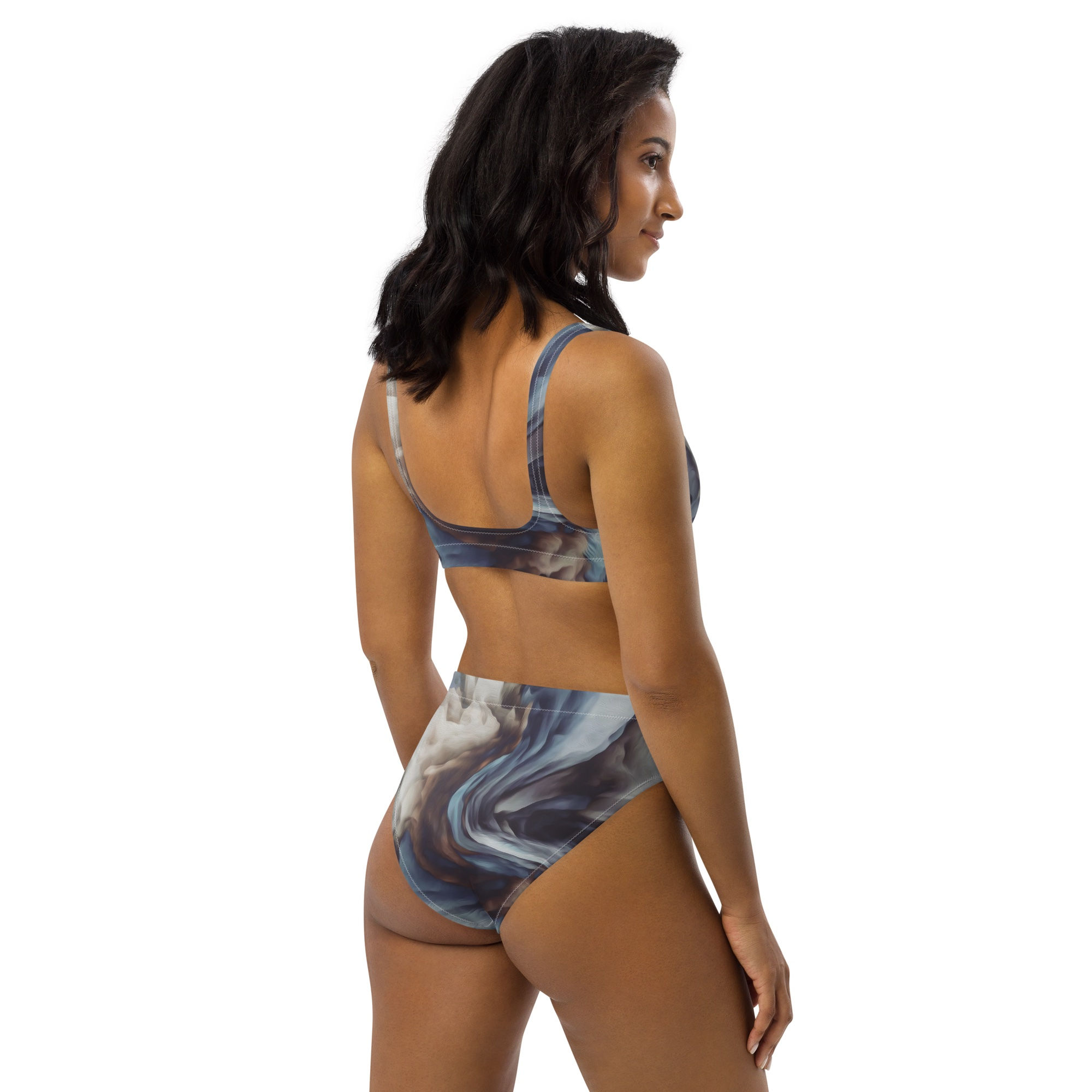 Eco-chic Isabella Recycled High-Waisted Bikini