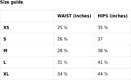 Thumbnail: Bee a Rainbow Capri Leggings size chart