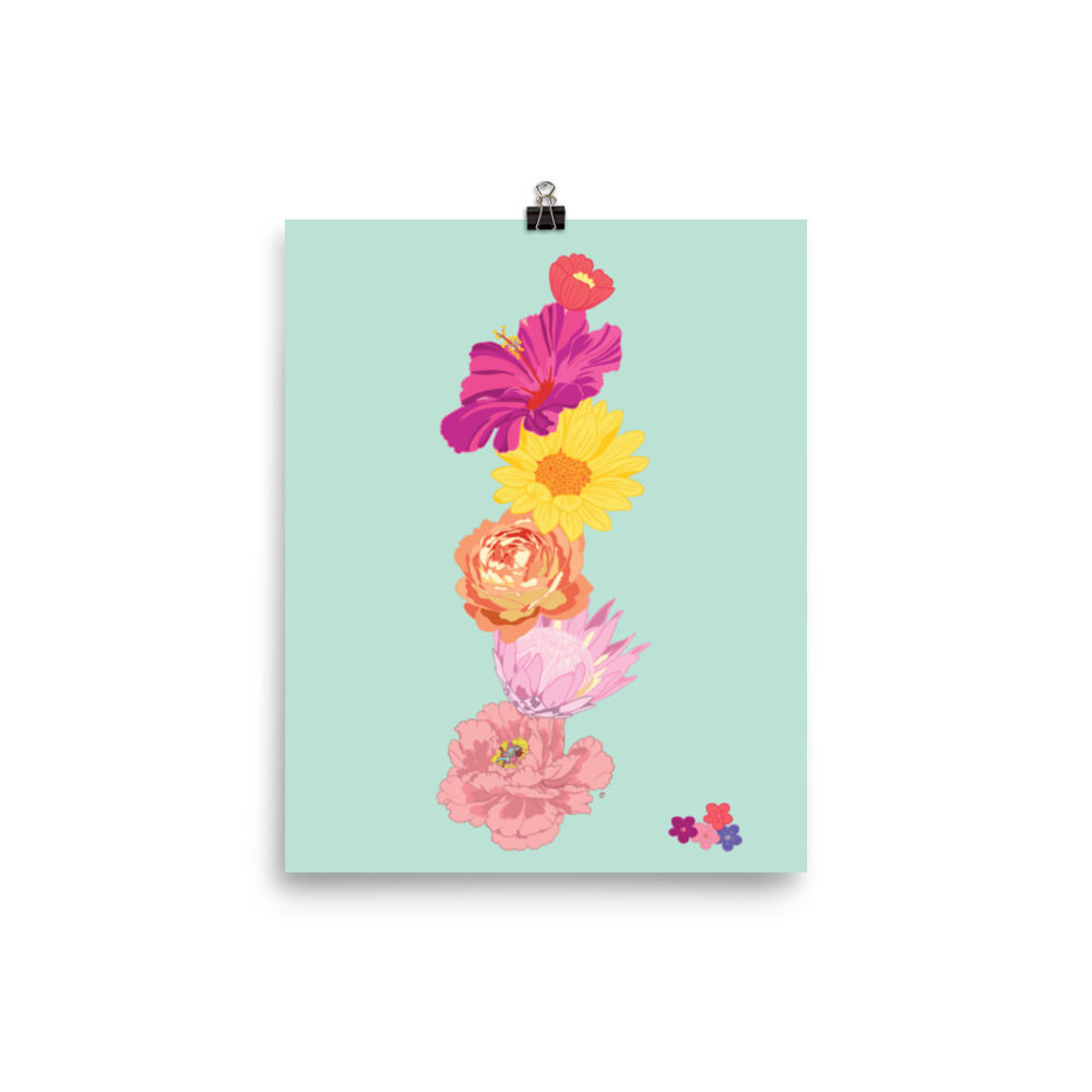 Posey Stack Art Print