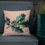 Thumbnail: Oak and Acorn Throw Pillow on Contemporary Sofa