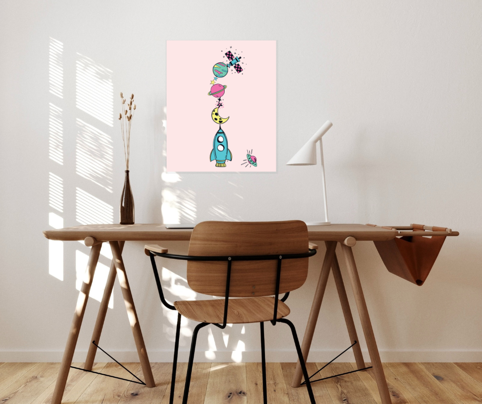 Space Stack Art Print