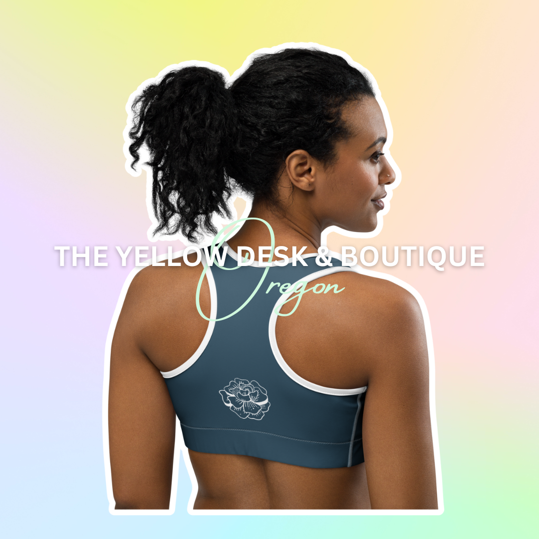 Quick dry material Peacock Blue Sports Bra