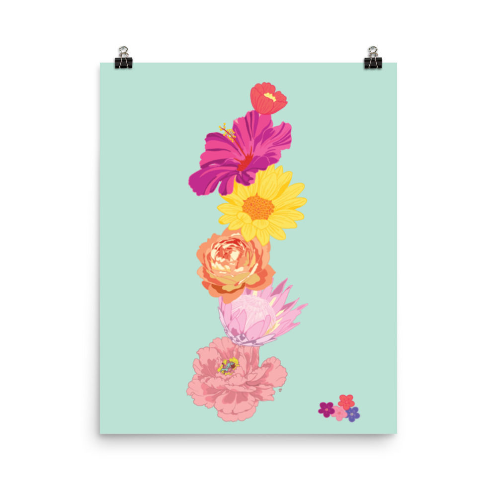 Posey Stack Art Print