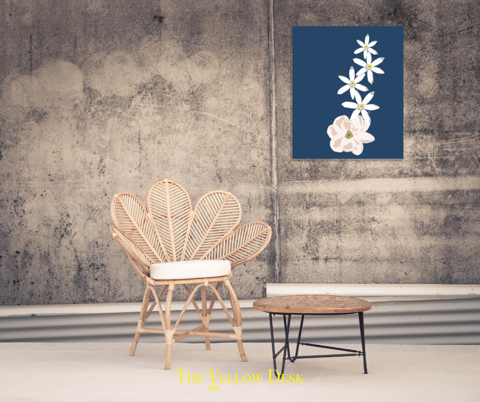 Jasmine Flower Stack Art Print