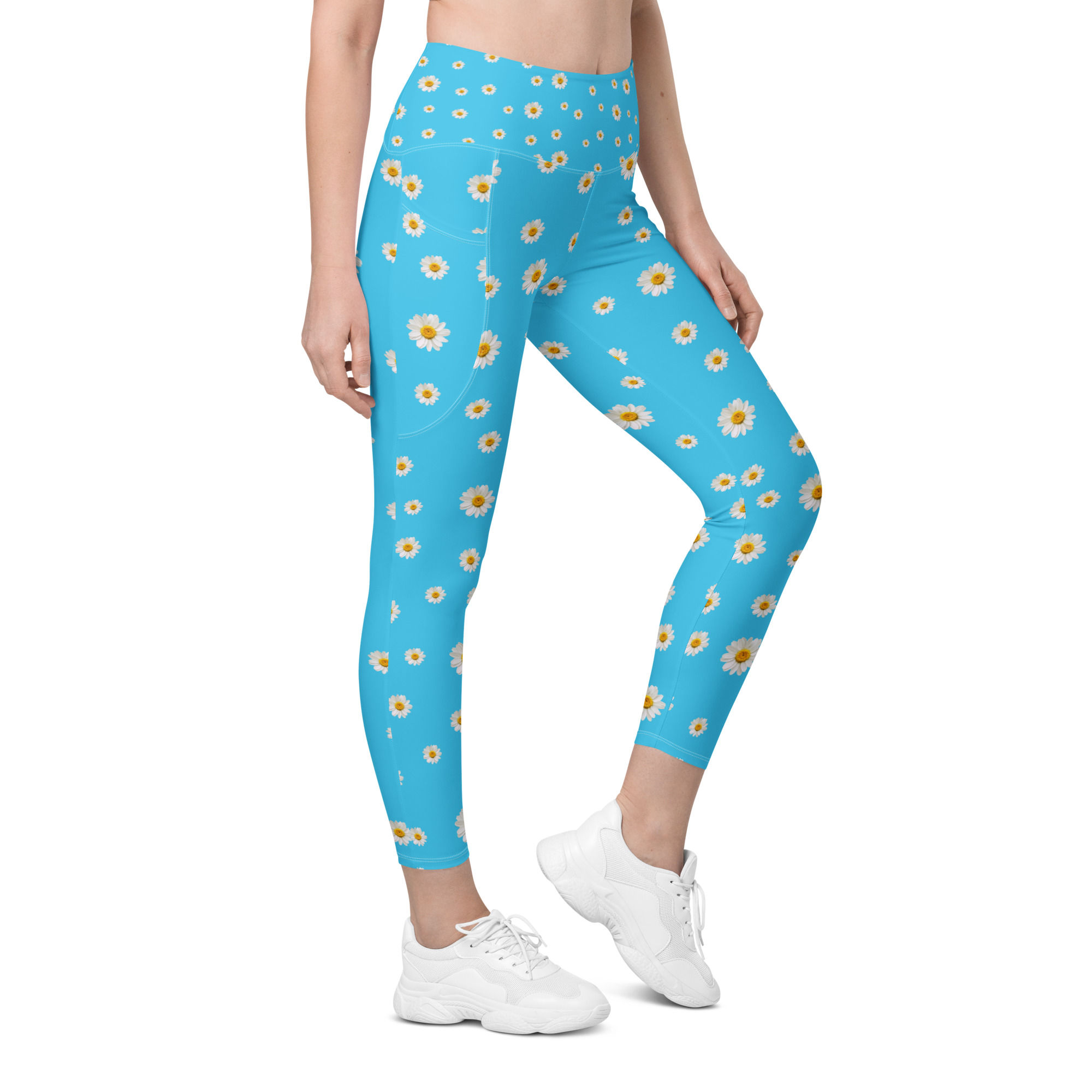 Daisy Chain Leggings with Pockets, springtime leggings