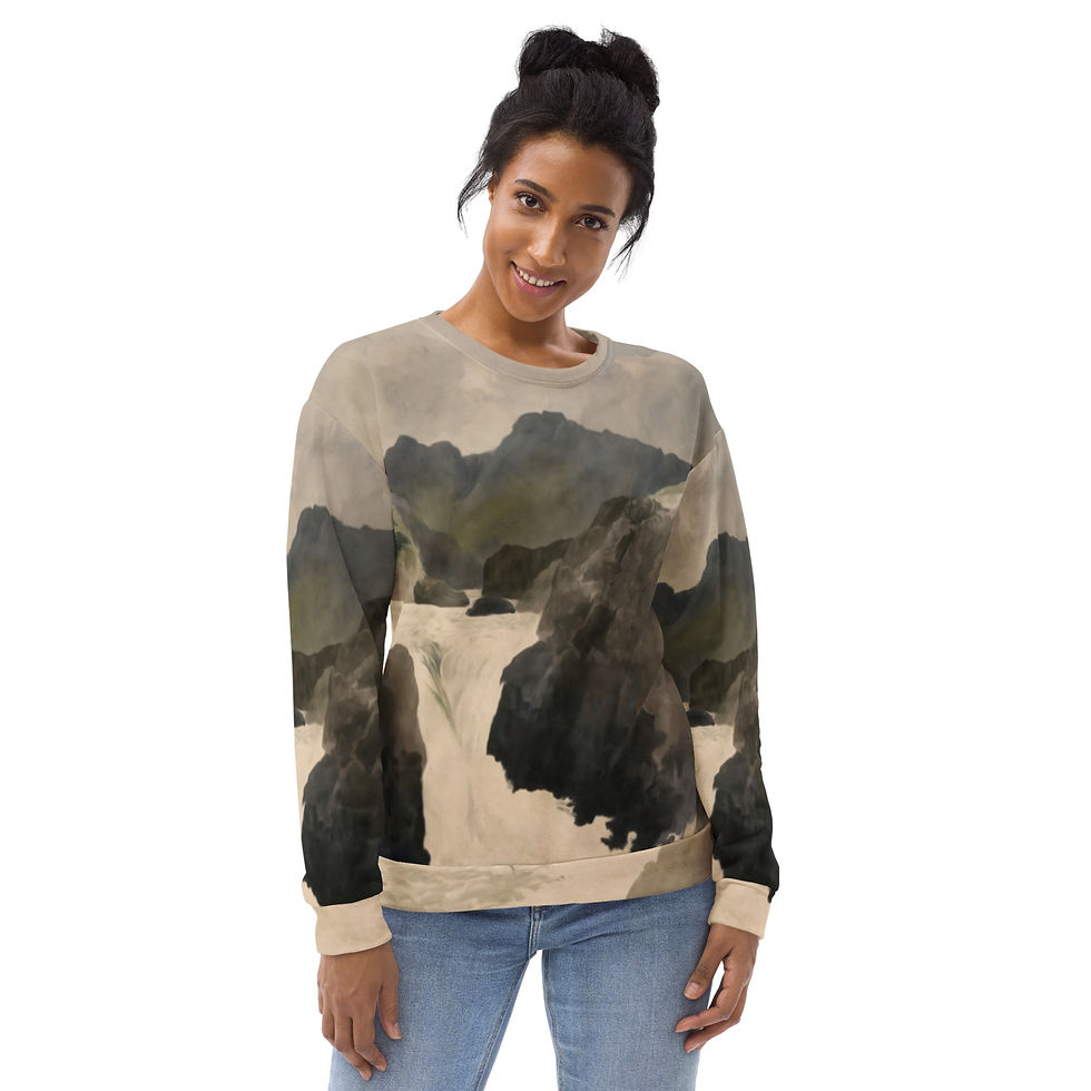 Thumbnail: Waterfall Unisex Recycled Fashion Sweatshirt