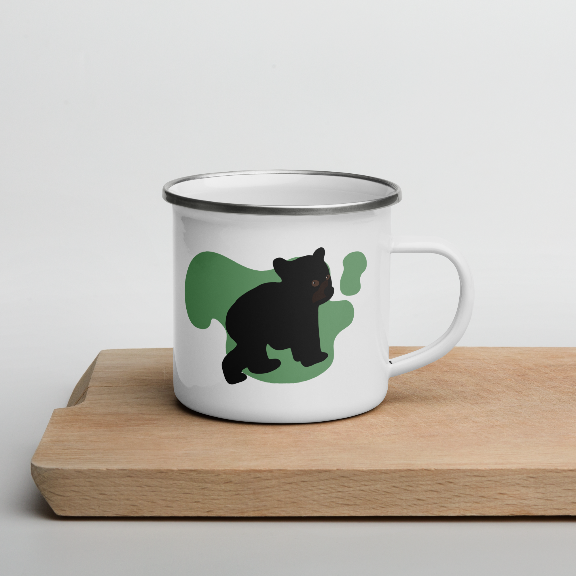 Wildlife themed mug Barry the Baby Bear Enamel Mug