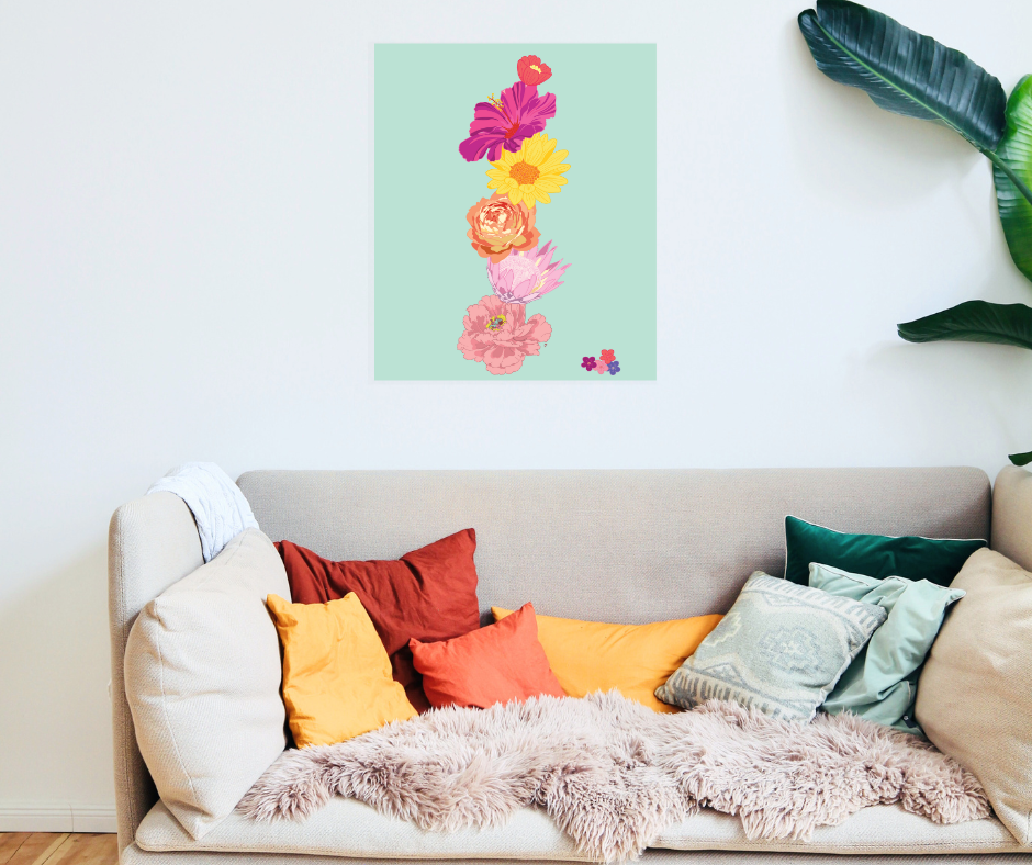 Posey Stack Art Print