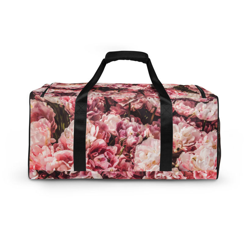 Sing a Song of Flowers Duffle Bag front