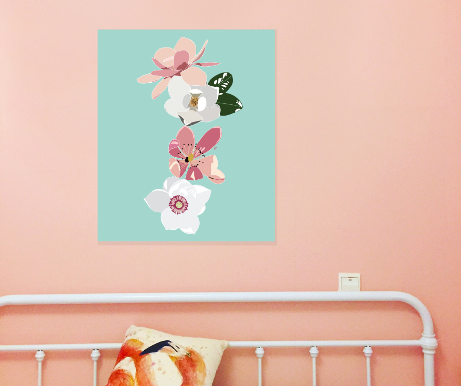 Magnolia Stack Art Print