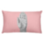 Palm Reader Back Pillow Front