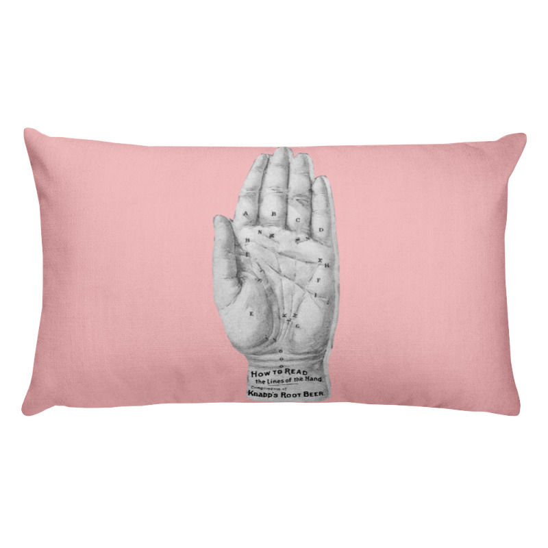 Palm Reader Back Pillow Front