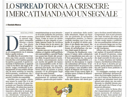 Lo Spread torna a crescere