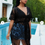 Thumbnail: Plus Fringe Trim Lace Kimono